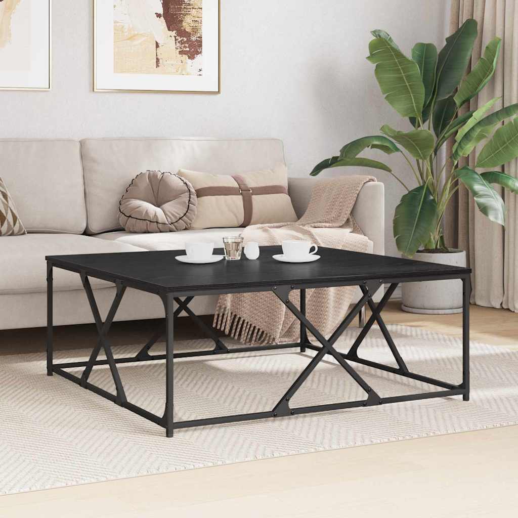 Kaffebord Svart Eik 100 x 100 x 40 cm Konstruert tre