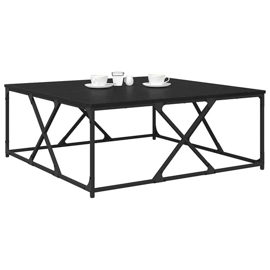 Kaffebord Svart Eik 100 x 100 x 40 cm Konstruert tre