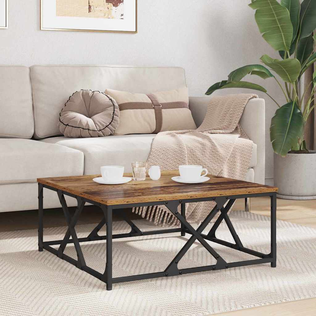 Kaffebord Gamle tre 70 x 70 x 30 cm Konstruert tre