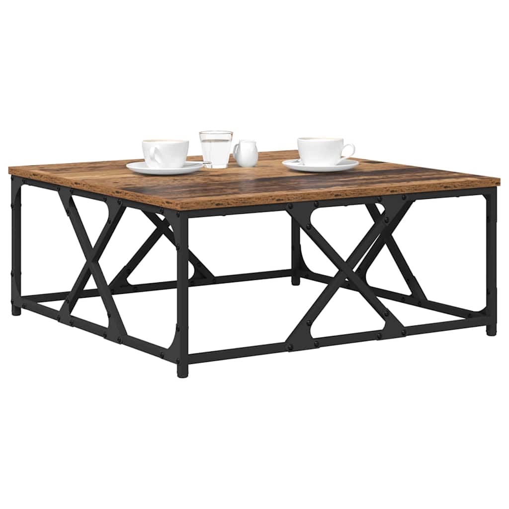 Kaffebord Gamle tre 70 x 70 x 30 cm Konstruert tre