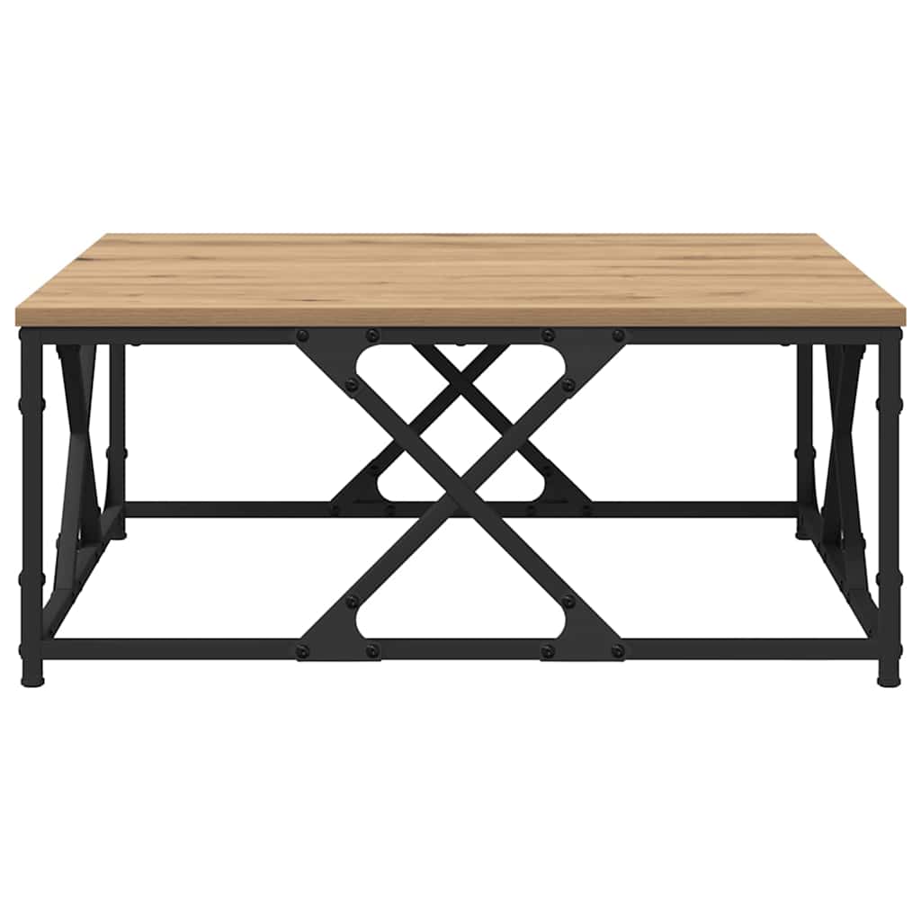 Kaffebord Artisan Eik 70 x 70 x 30 cm Konstruert tre