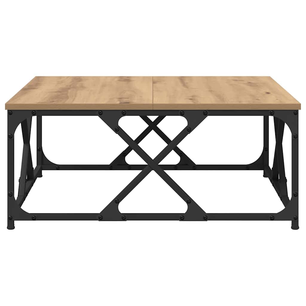 Kaffebord Artisan Eik 70 x 70 x 30 cm Konstruert tre