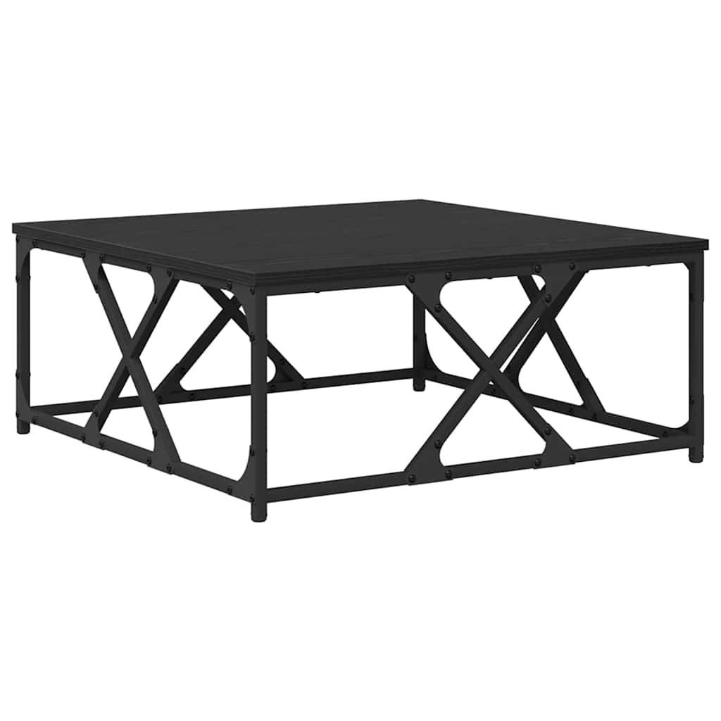 Kaffebord Svart Eik 70 x 70 x 30 cm Konstruert tre