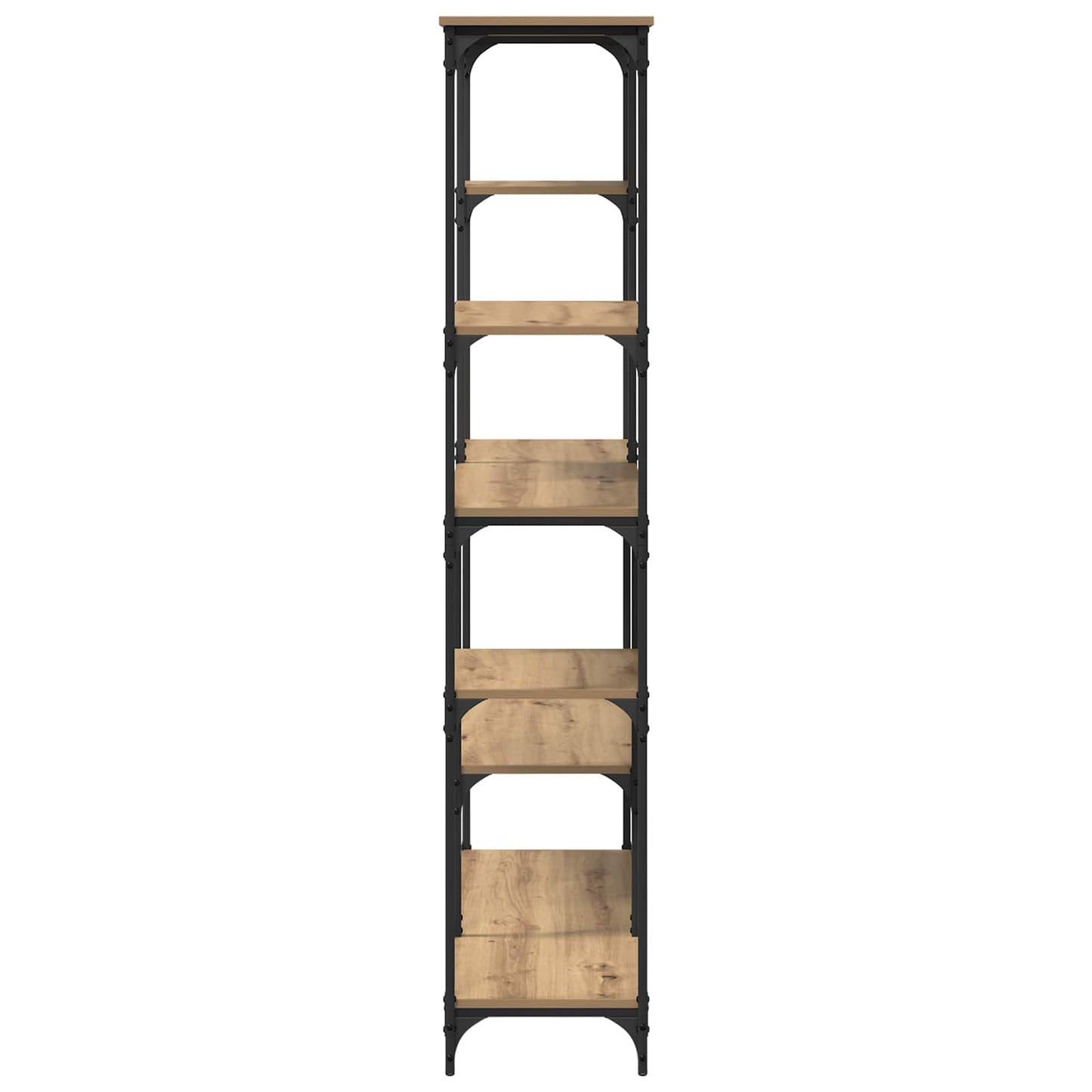 Bokhylle 5 nivåer 99 x 35,5 x 176 cm Konstruert tre Artisan Eik