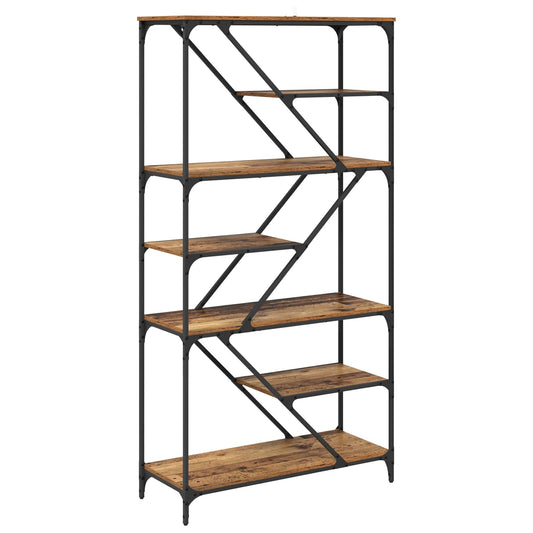 Bokhylle Gamle tre 91 x 36 x 176 cm Konstruert tre
