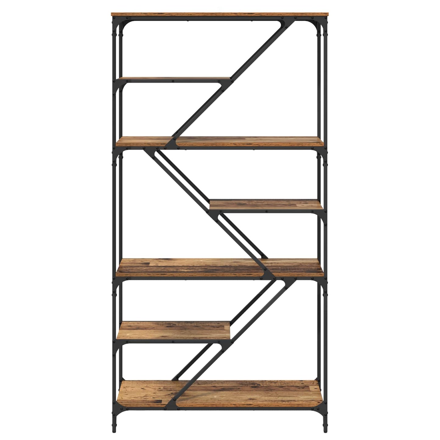 Bokhylle Gamle tre 91 x 36 x 176 cm Konstruert tre