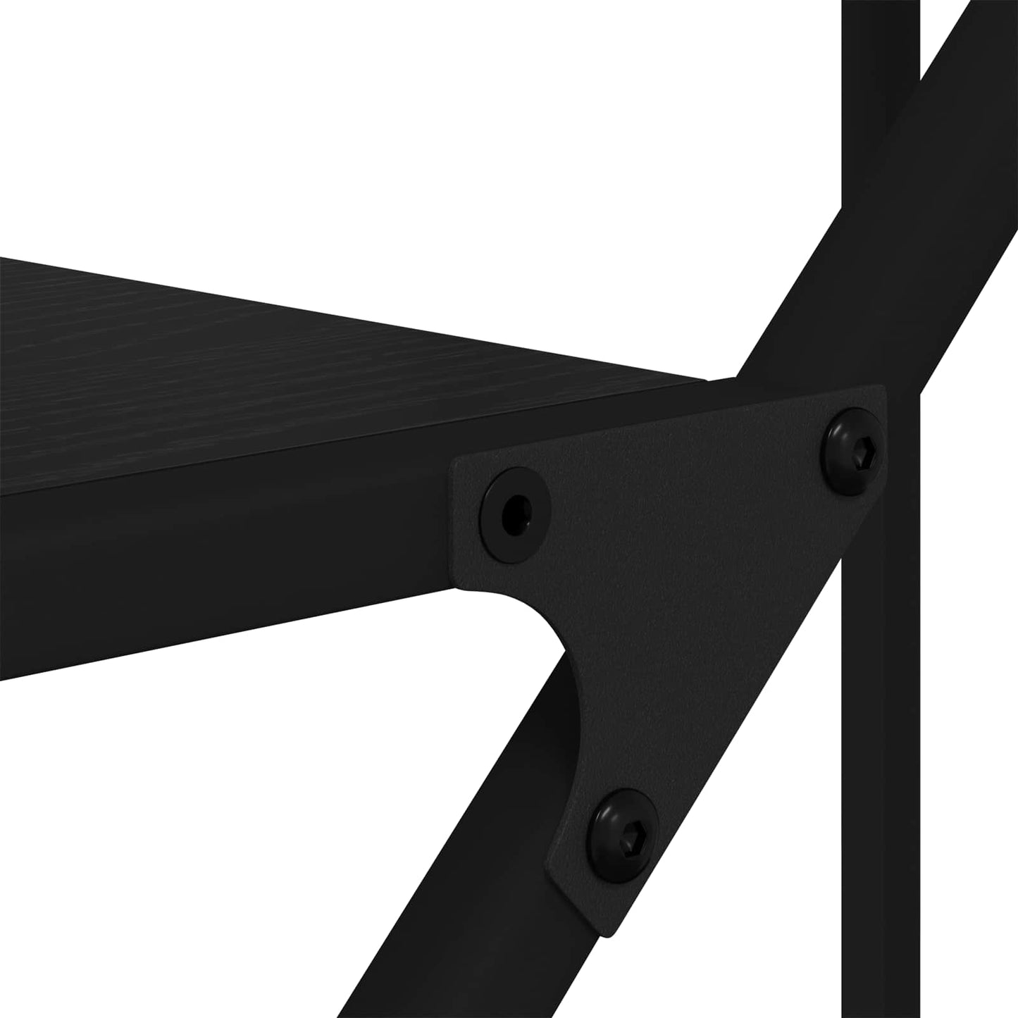 Bokhylle Svart Eik 91 x 36 x 176 cm Konstruert tre