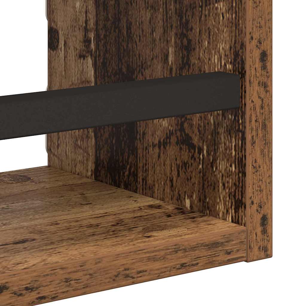 Vegghyllesett 3 pcs Gamle tre 40x16x14cm Konstruert tre