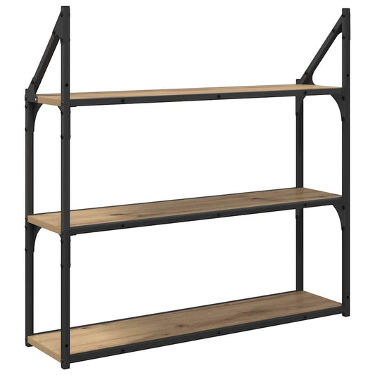 Vegghylle Artisan Eik 80 x 21 x 78,5 cm Konstruert tre