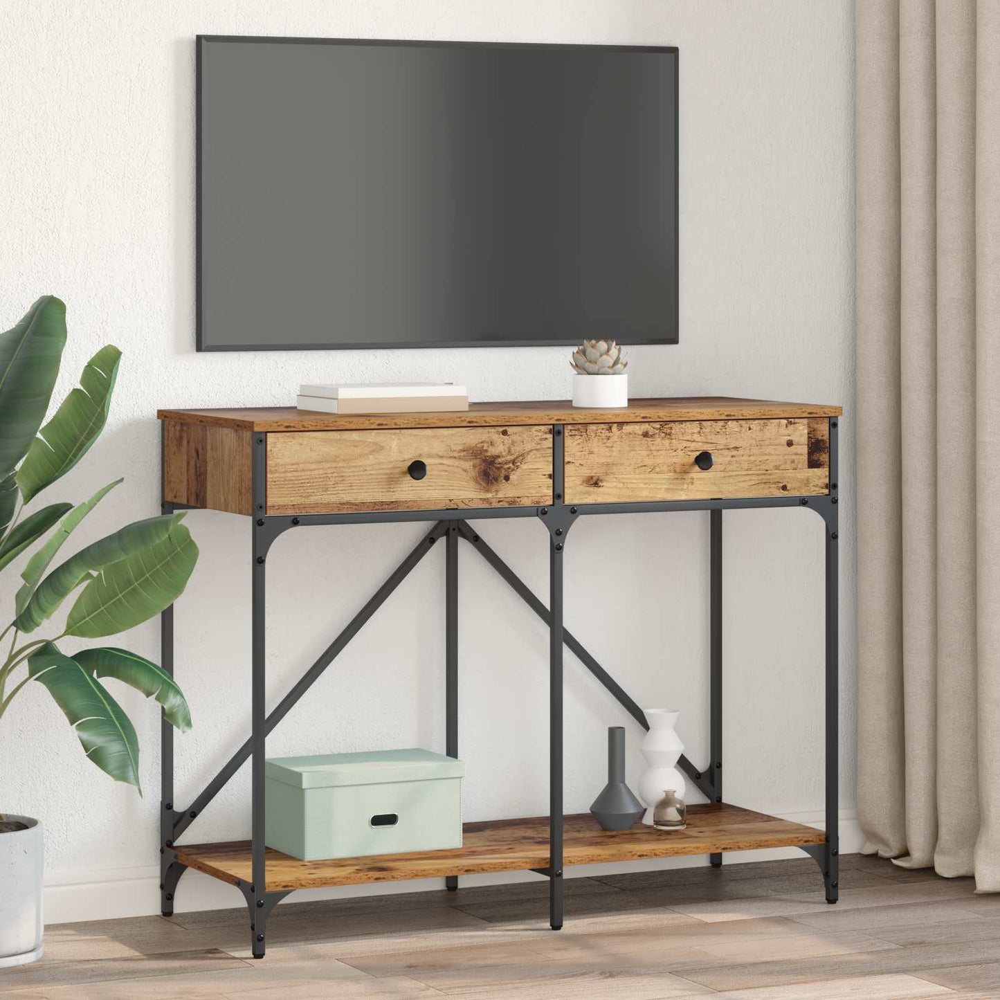 Konsollbord Gamle tre 100 x 39 x 78,5 cm Konstruert tre