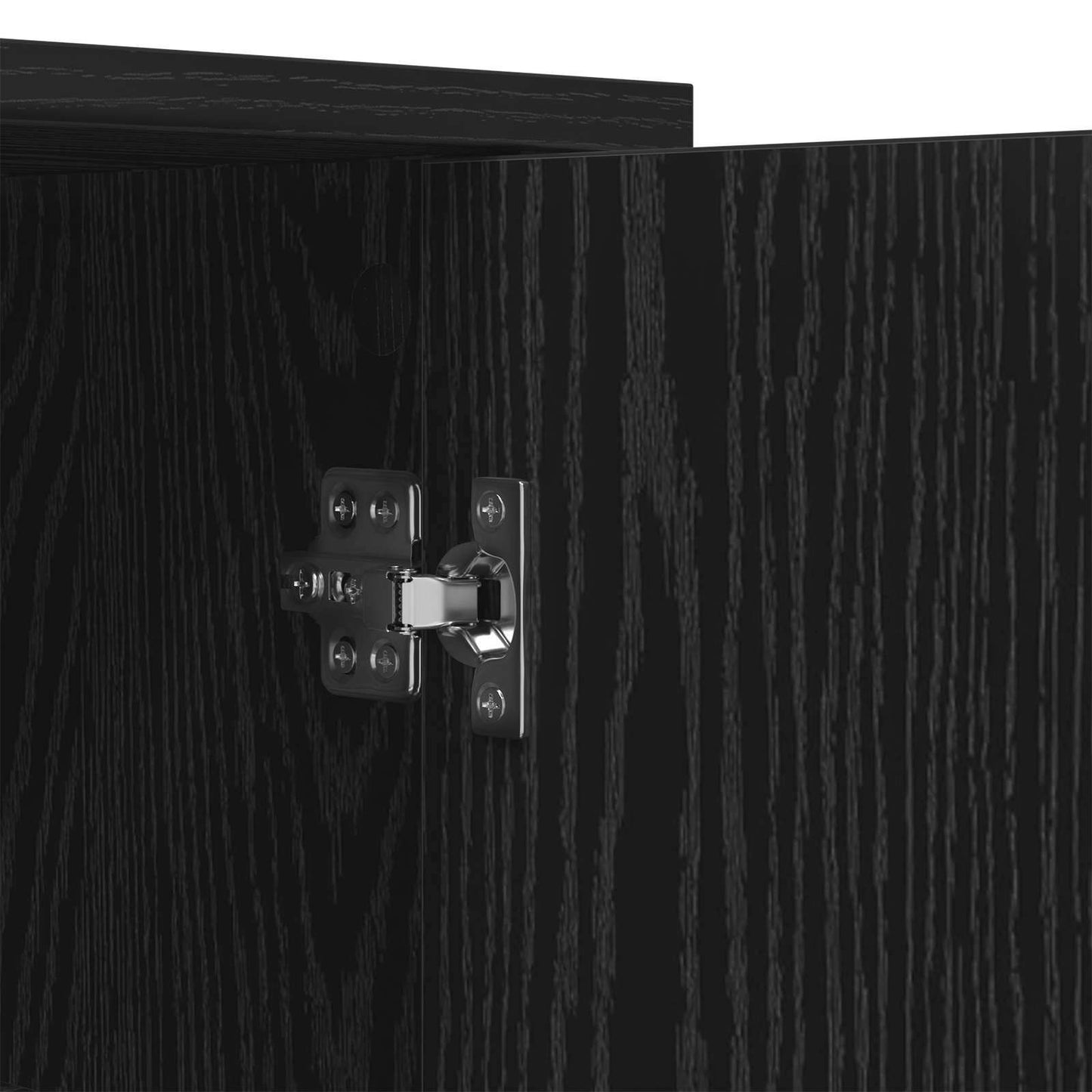 Serviesskap Svart Eik 70 x 30 x 80 cm Konstruert tre