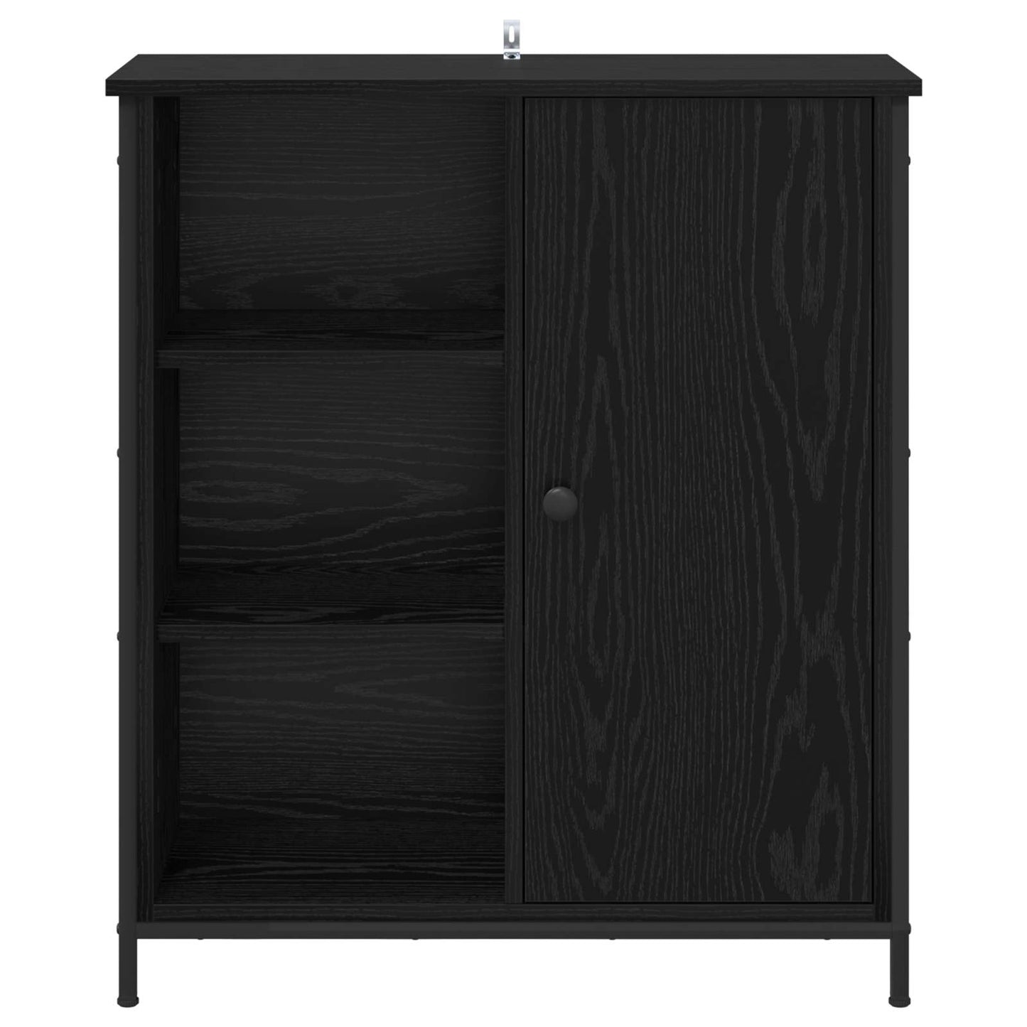 Serviesskap Svart Eik 70 x 30 x 80 cm Konstruert tre