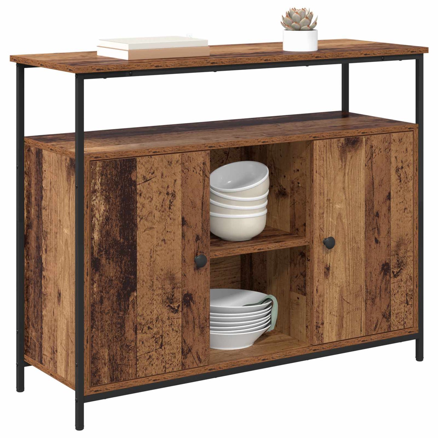 Serviesskap Gamle tre 100 x 35 x 80 cm Konstruert tre