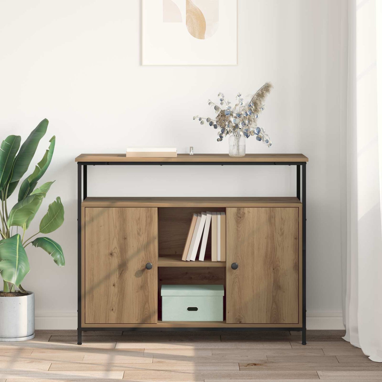 Serviesskap Artisan Eik 100 x 35 x 80 cm Konstruert tre