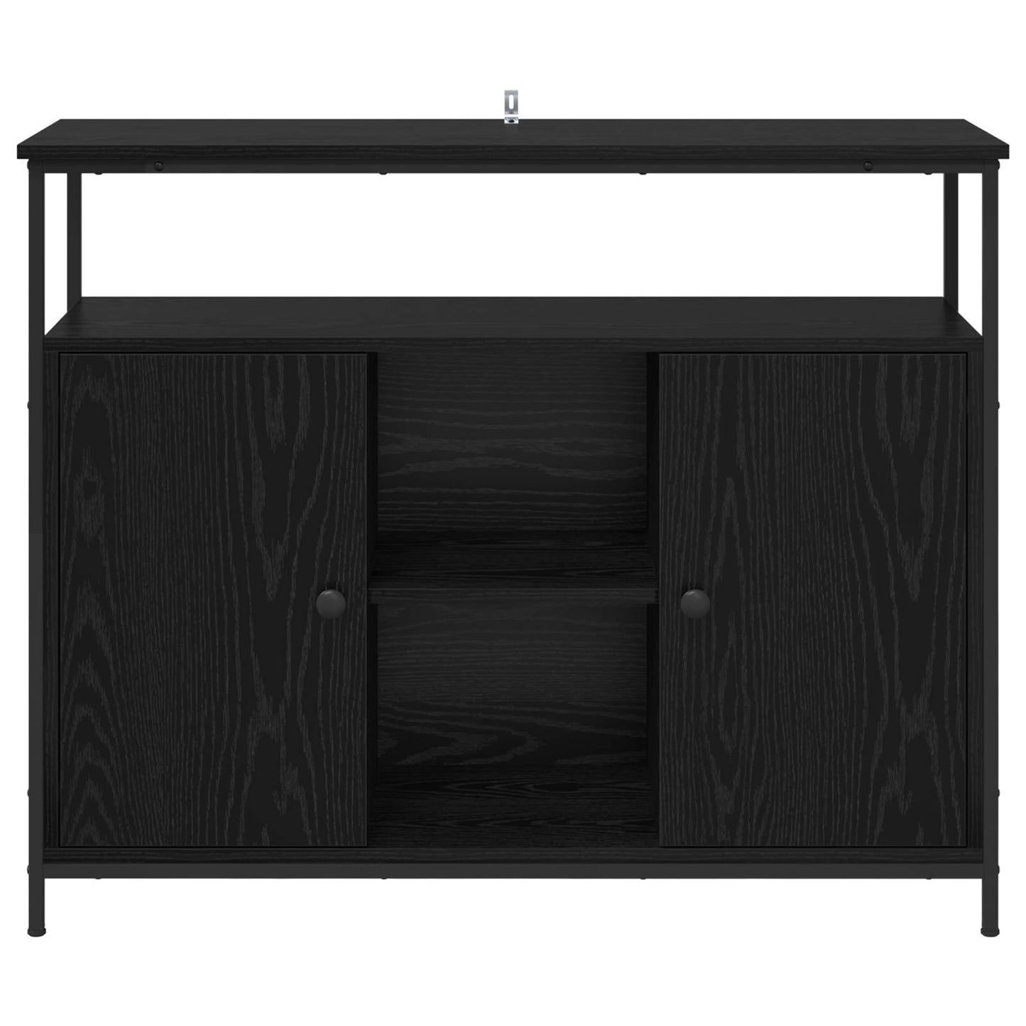Serviesskap Svart Eik 100 x 35 x 80 cm Konstruert tre