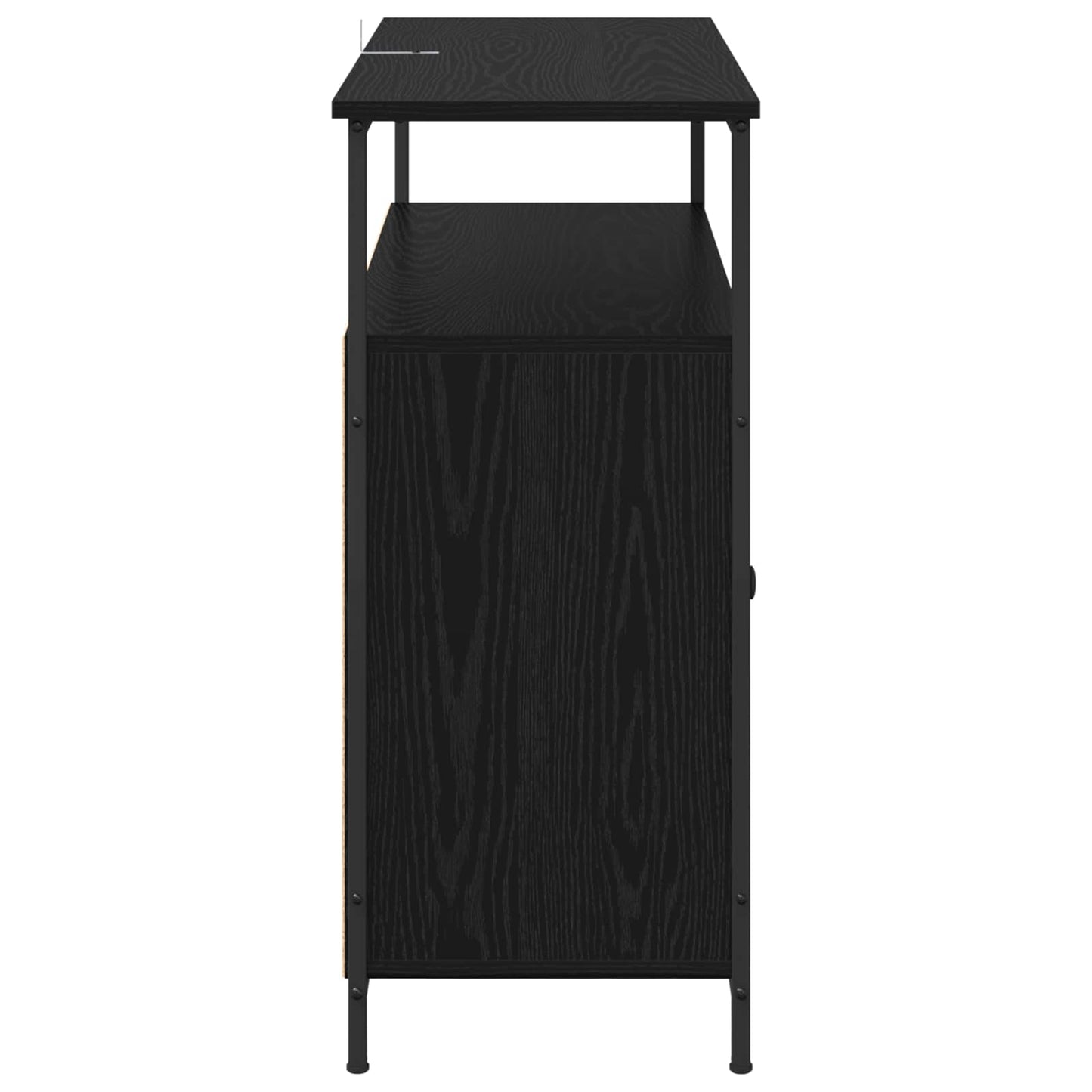 Serviesskap Svart Eik 100 x 35 x 80 cm Konstruert tre
