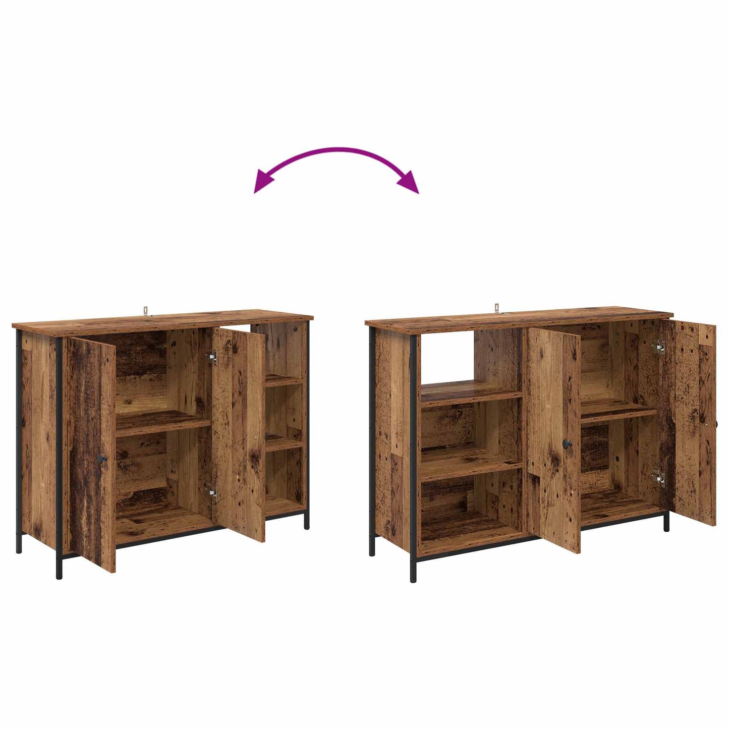 Serviesskap Gamle tre 100 x 33 x 75 cm Konstruert tre