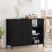 Serviesskap Svart Eik 100 x 33 x 75 cm Konstruert tre