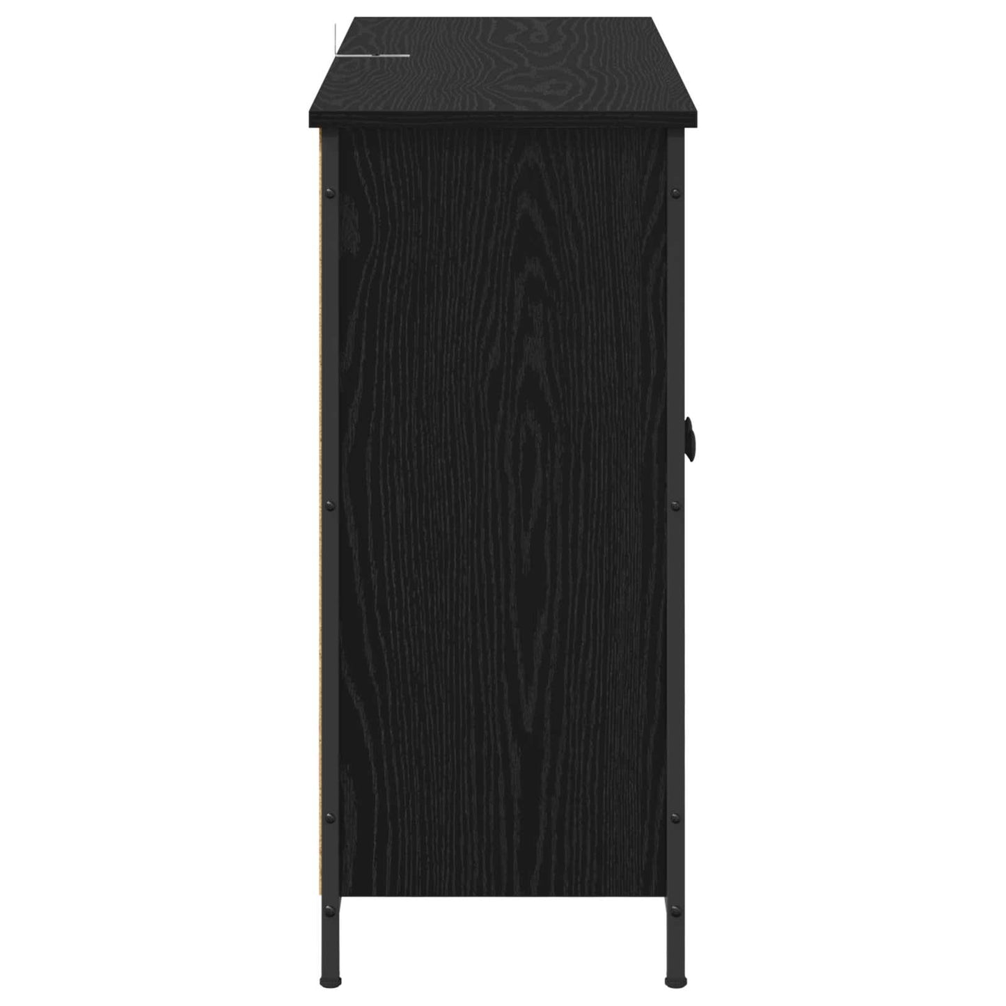 Serviesskap Svart Eik 100 x 33 x 75 cm Konstruert tre
