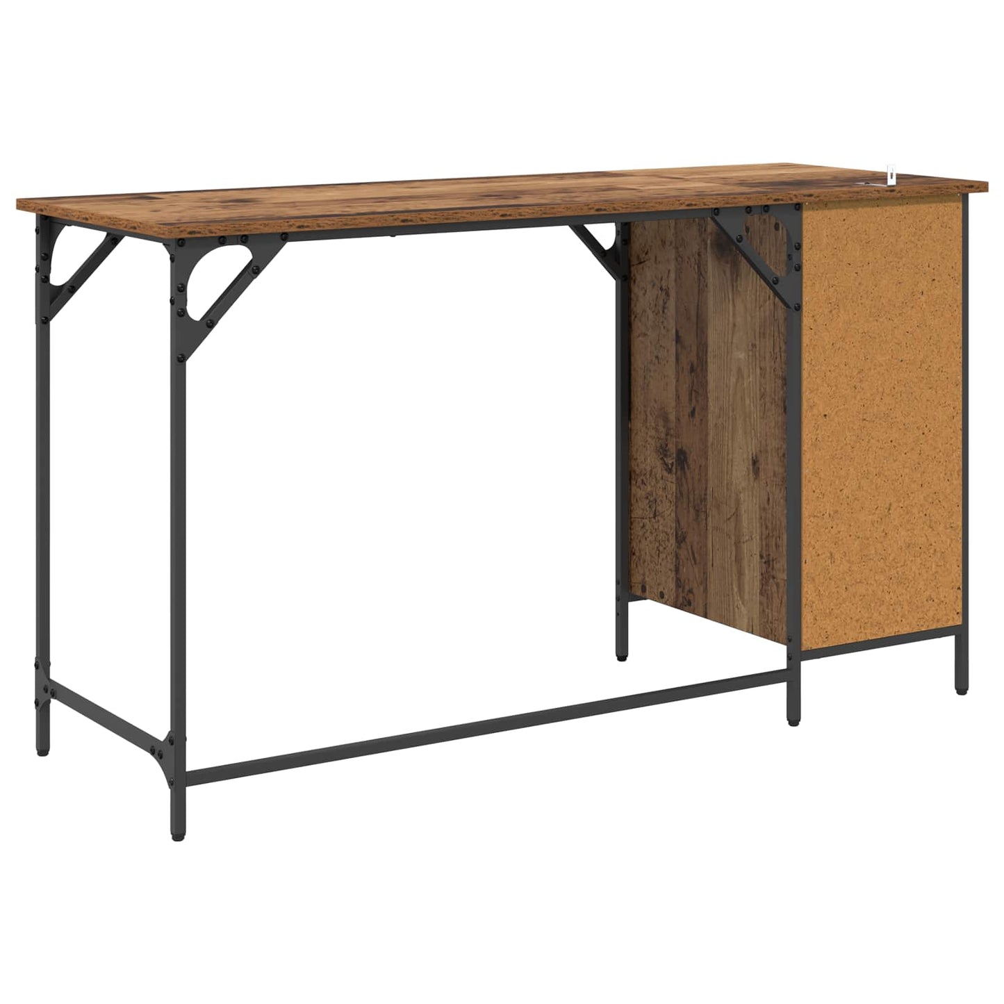 Databord med skuff Gamle tre 131 x 48 x 75 cm Konstruert tre
