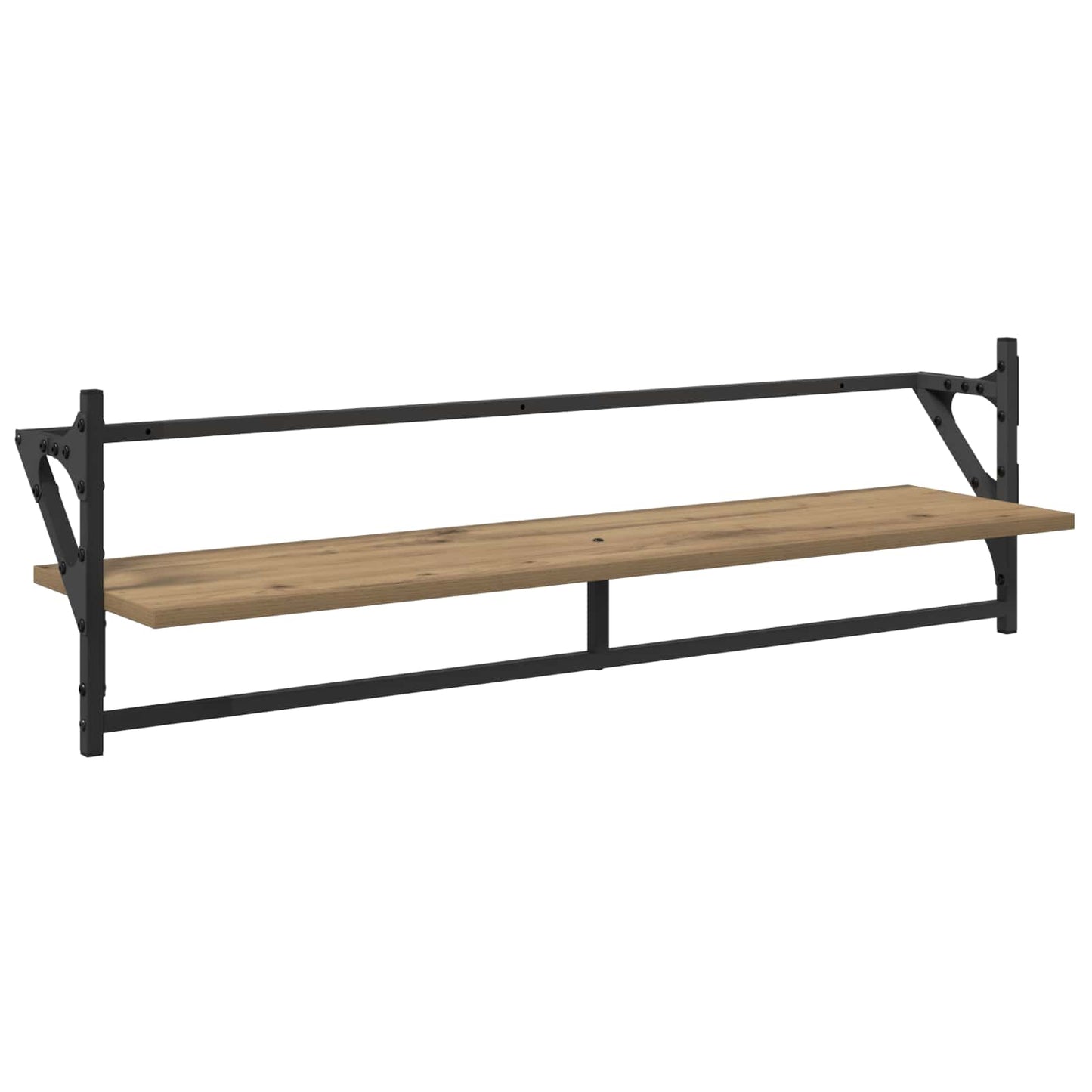 Vegghyllesett 6 pcs Artisan Eik 100 x 25 x 30 cm Konstruert tre