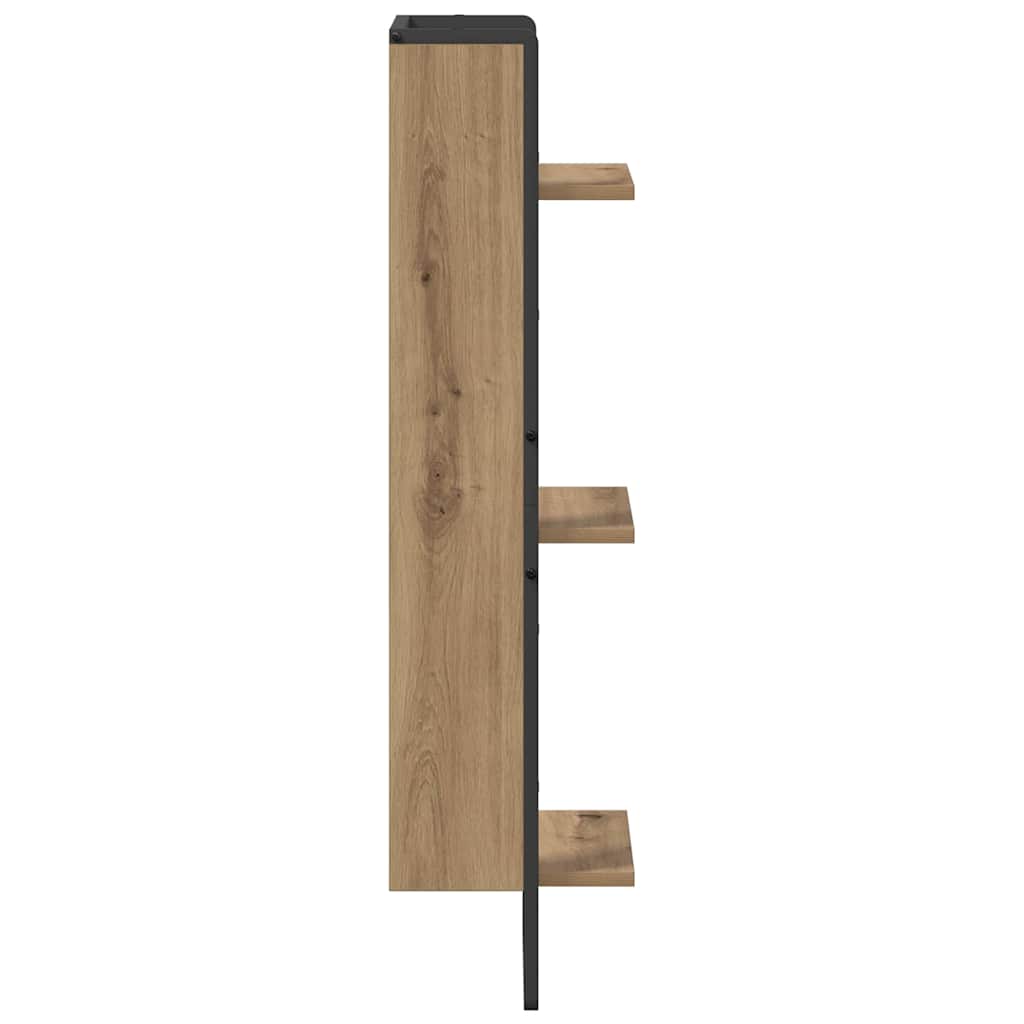 Vegghylle med hylle Artisan Eik 30 x 25 x 100 cm Konstruert tre