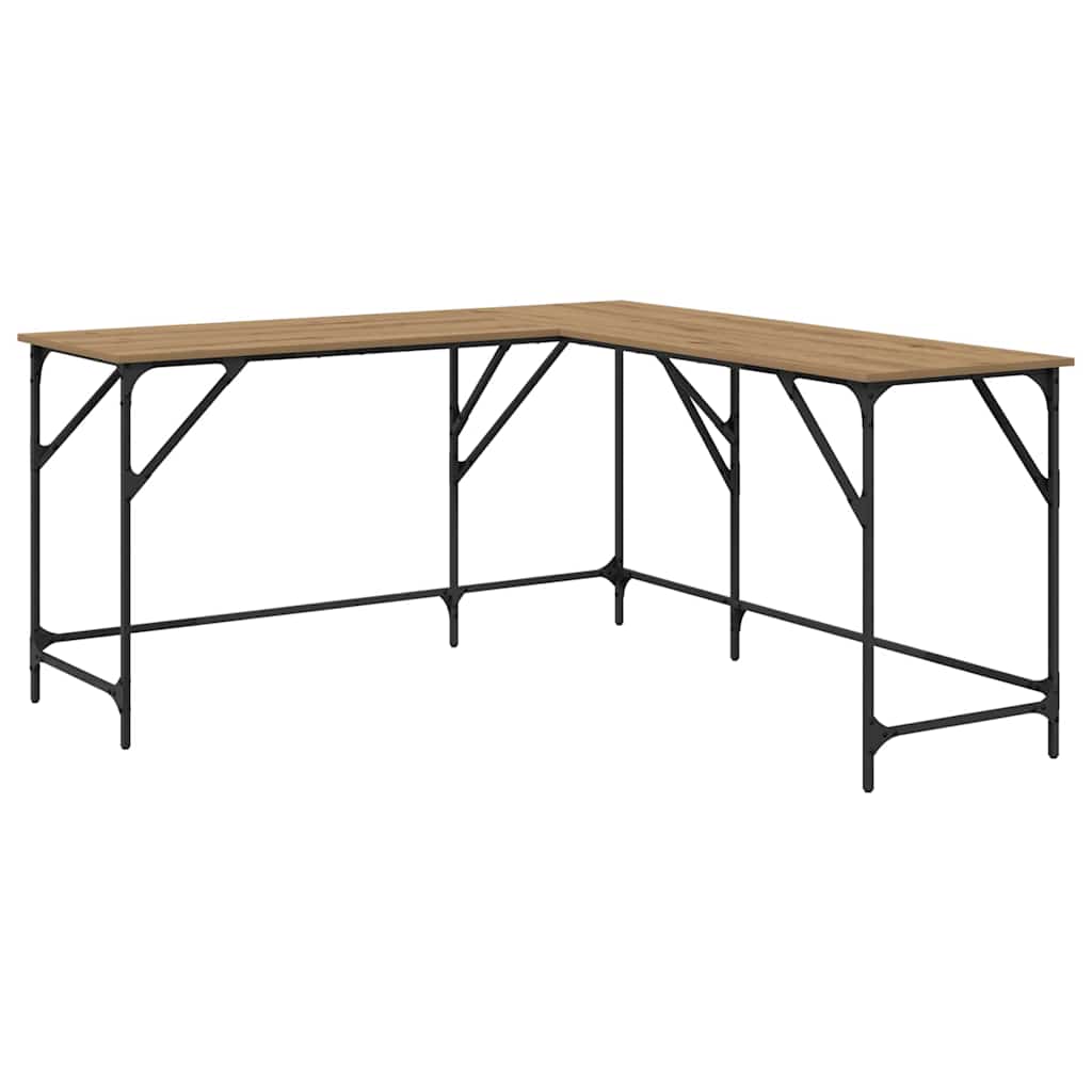 Skrivebord Artisan Eik 149 x 149 x 75 cm Konstruert tre