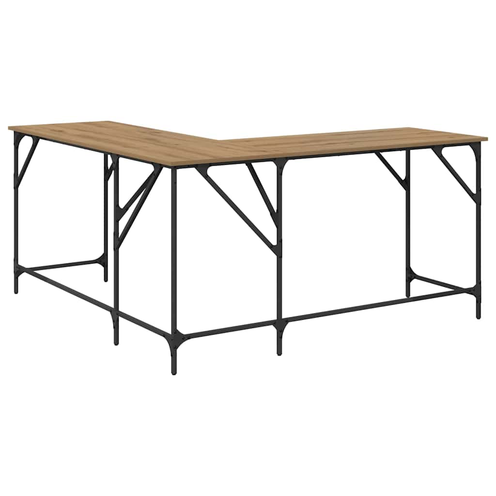 Skrivebord Artisan Eik 149 x 149 x 75 cm Konstruert tre