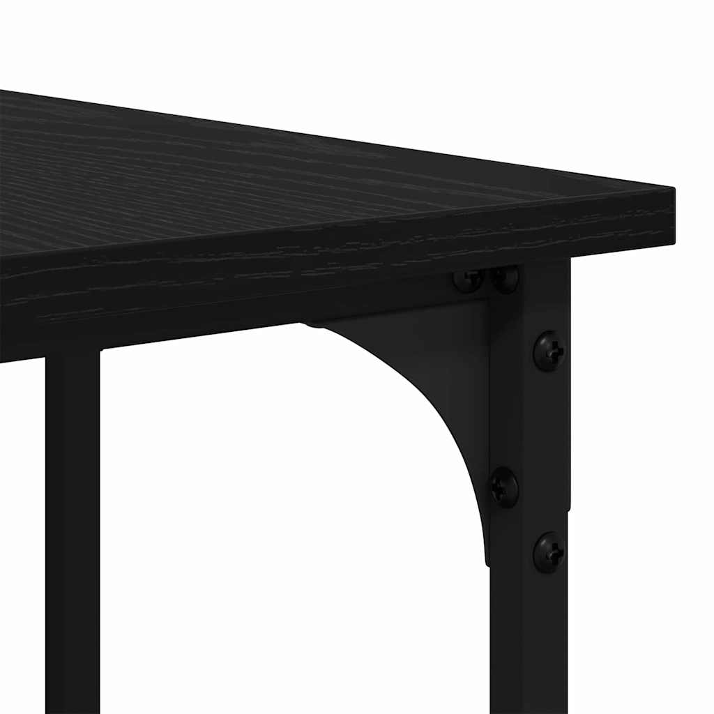 Skrivebord Svart Eik 139 x 139 x 75 cm Konstruert tre