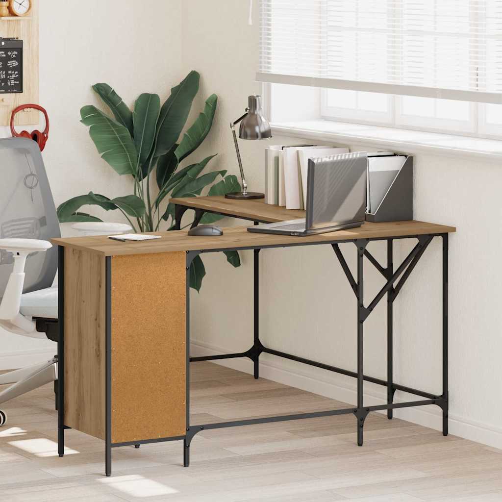 Skrivebord Artisan Eik 141 x 141 x 75 cm Konstruert tre