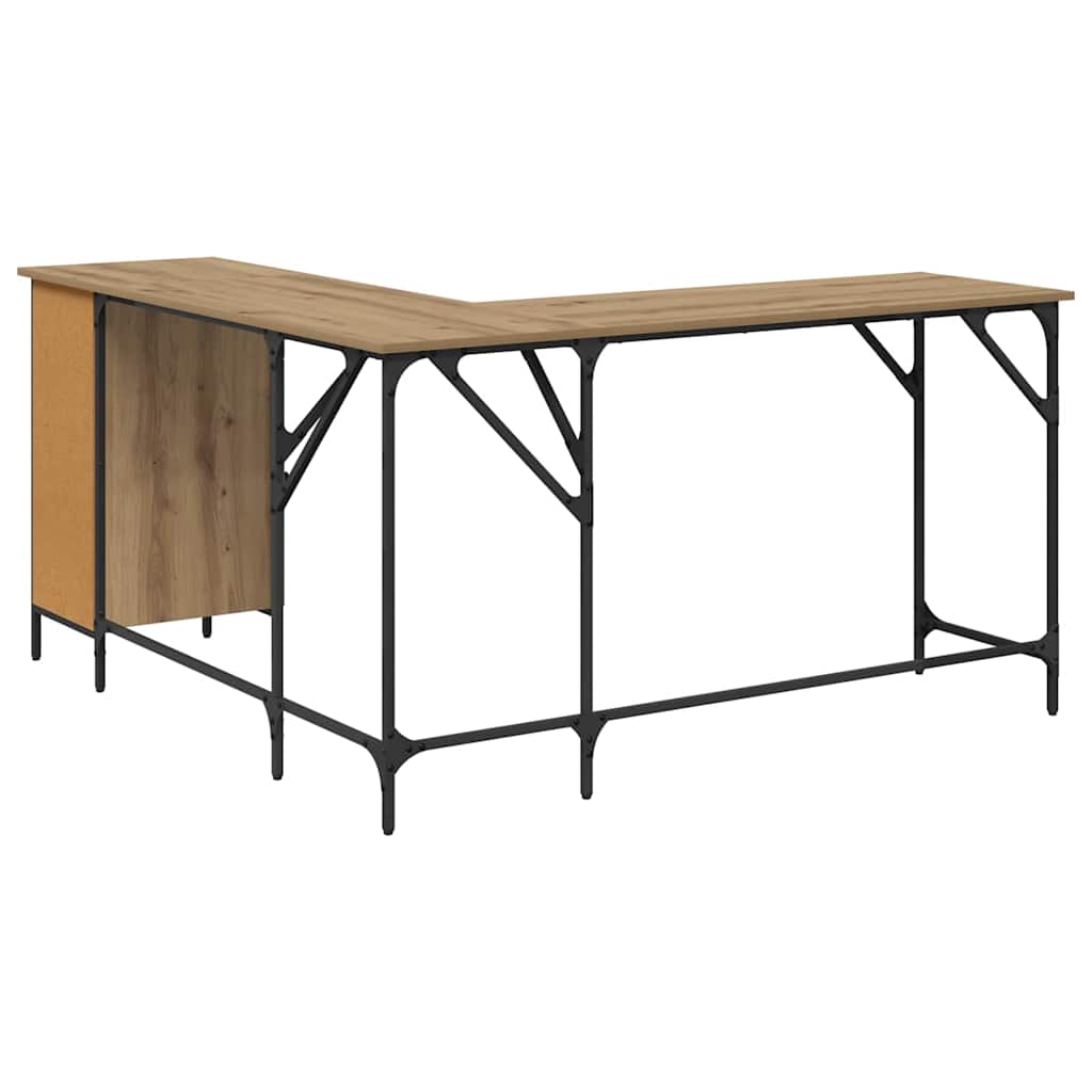 Skrivebord Artisan Eik 141 x 141 x 75 cm Konstruert tre