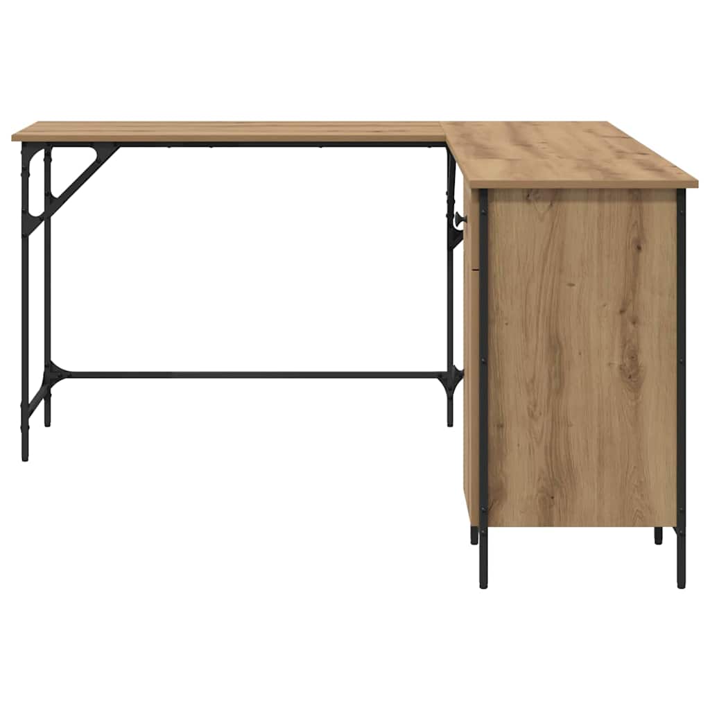 Skrivebord Artisan Eik 141 x 141 x 75 cm Konstruert tre