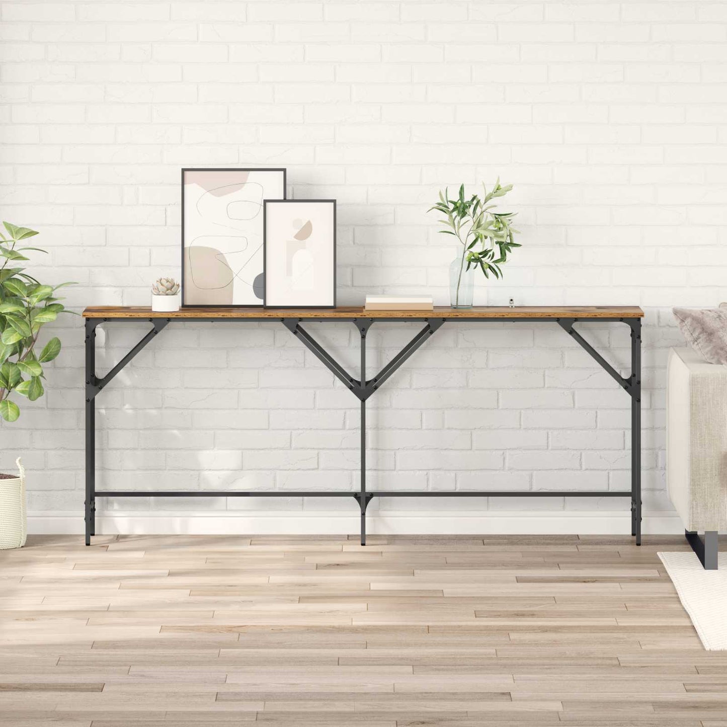 Konsollbord Gamle tre 180 x 30 x 75 cm Konstruert tre