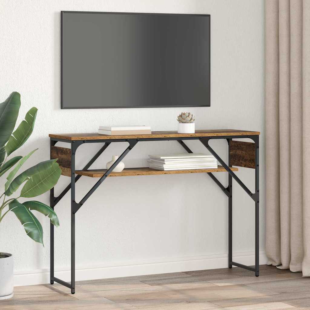 Konsollbord Gamle tre 105x30x75cm Konstruert tre