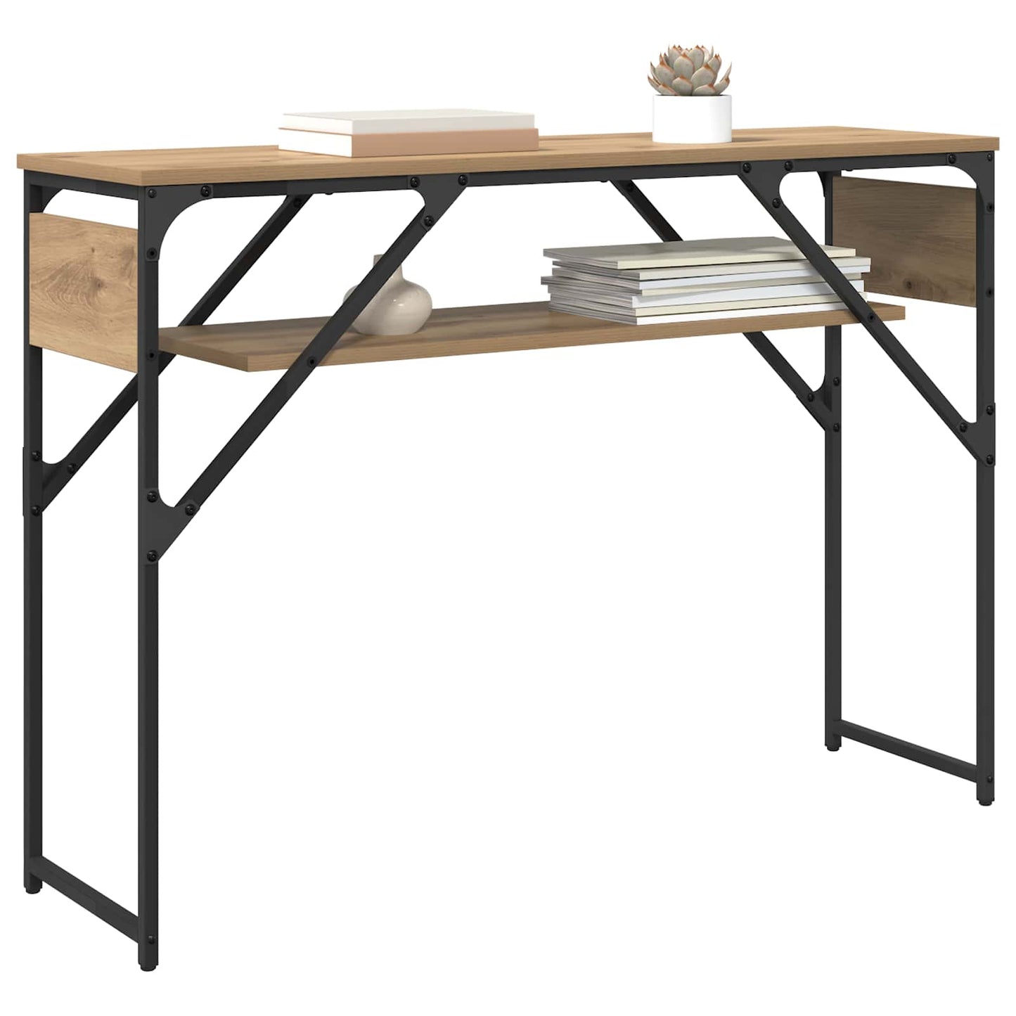 Konsollbord Artisan Eik Konstruert tre 105x30x75cm