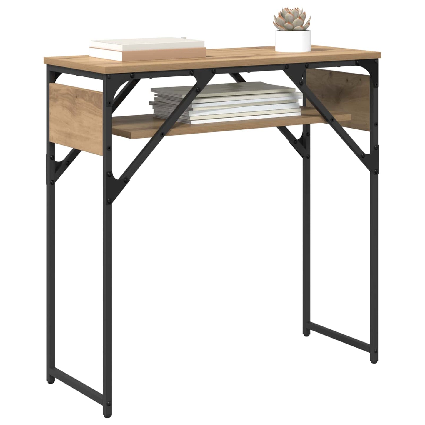 Konsollbord Artisan Eik Konstruert tre 75x30x75cm