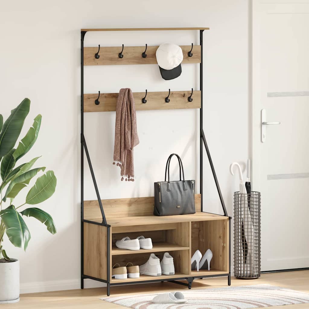 Klesstativ Artisan Eik 100 x 41 x 184 cm Konstruert tre