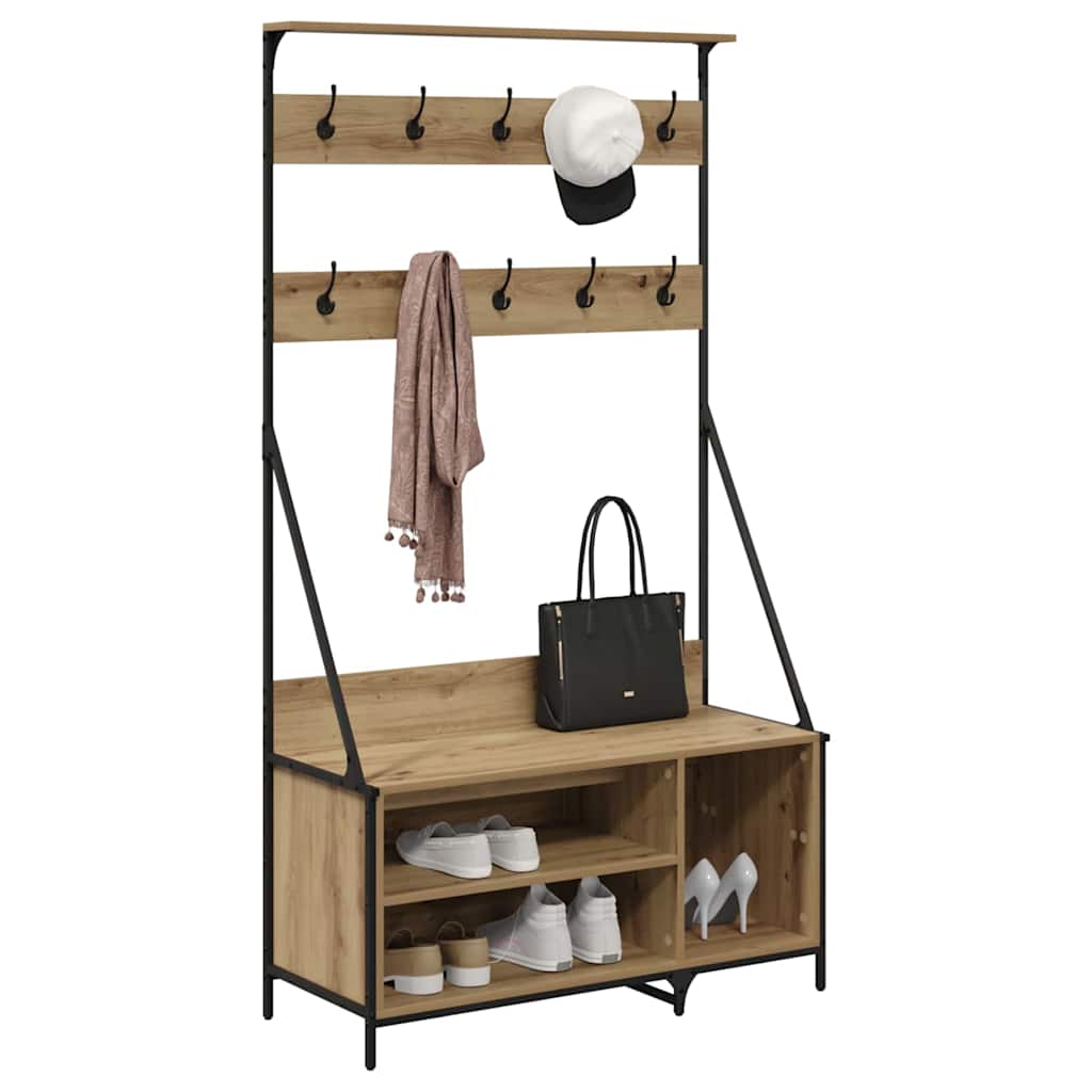 Klesstativ Artisan Eik 100 x 41 x 184 cm Konstruert tre