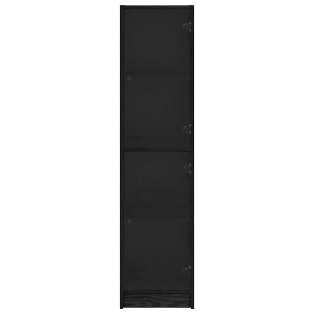 Høyskap Svart Eik 35 x 37 x 142 cm Konstruert tre