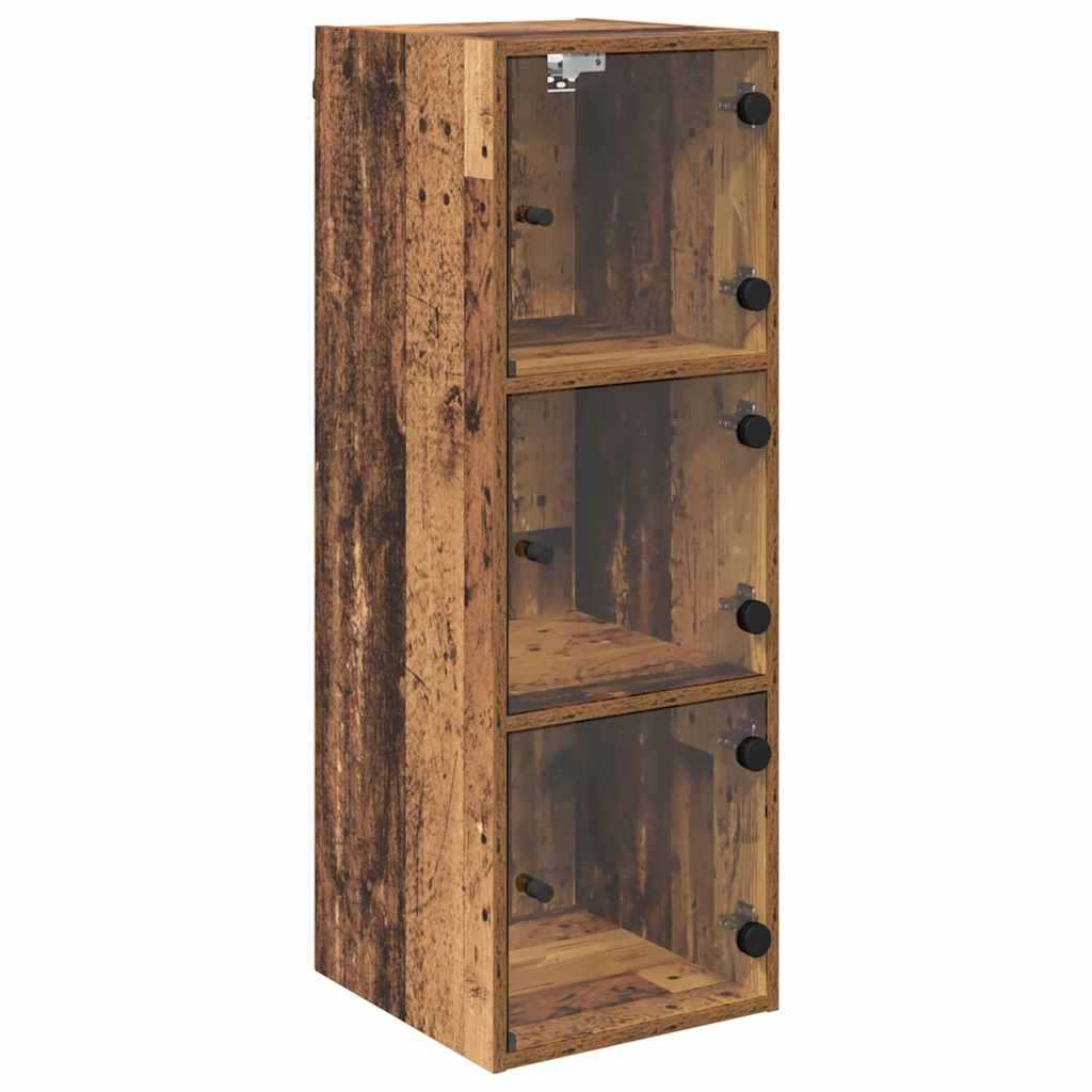 Veggskap Veggmontert Gamle tre 35 x 37 x 102 cm Konstruert tre