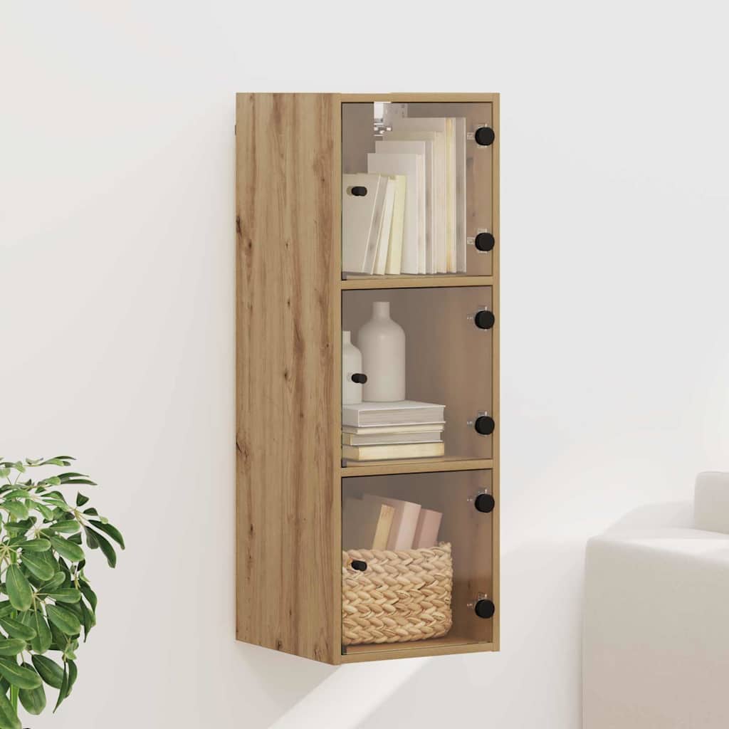 Veggskap 35 x 37 x 102 cm Konstruert tre Artisan Eik