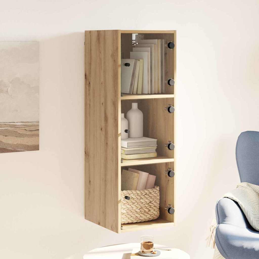 Veggskap 35 x 37 x 102 cm Konstruert tre Artisan Eik
