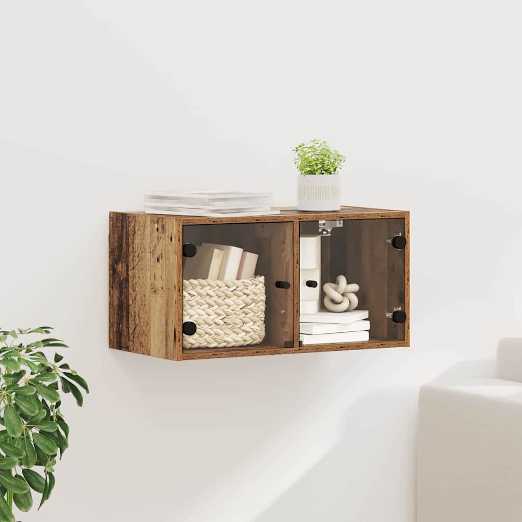 Veggskap Veggmontert Gamle tre 68 x 37 x 35 cm Konstruert tre