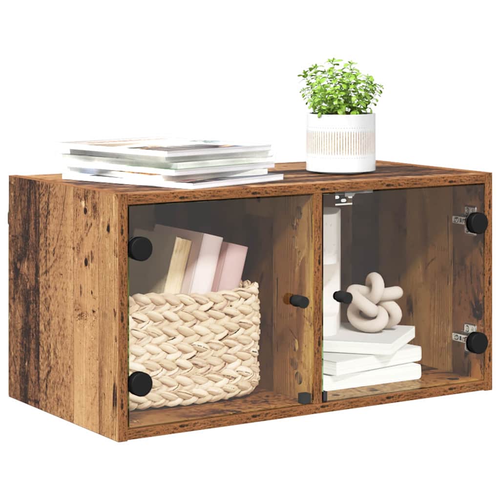 Veggskap Veggmontert Gamle tre 68 x 37 x 35 cm Konstruert tre