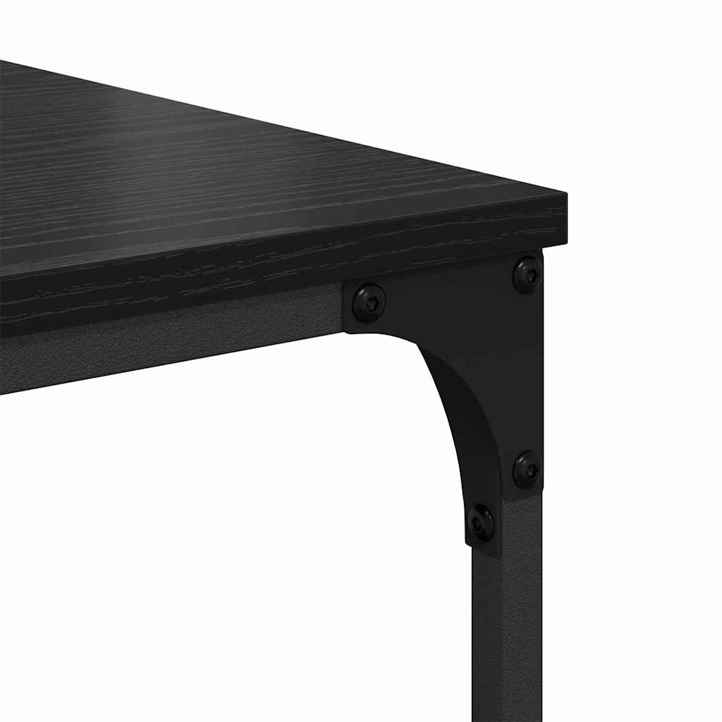 Bokhylle Svart Eik 76 x 33 x 188,5 cm Konstruert tre