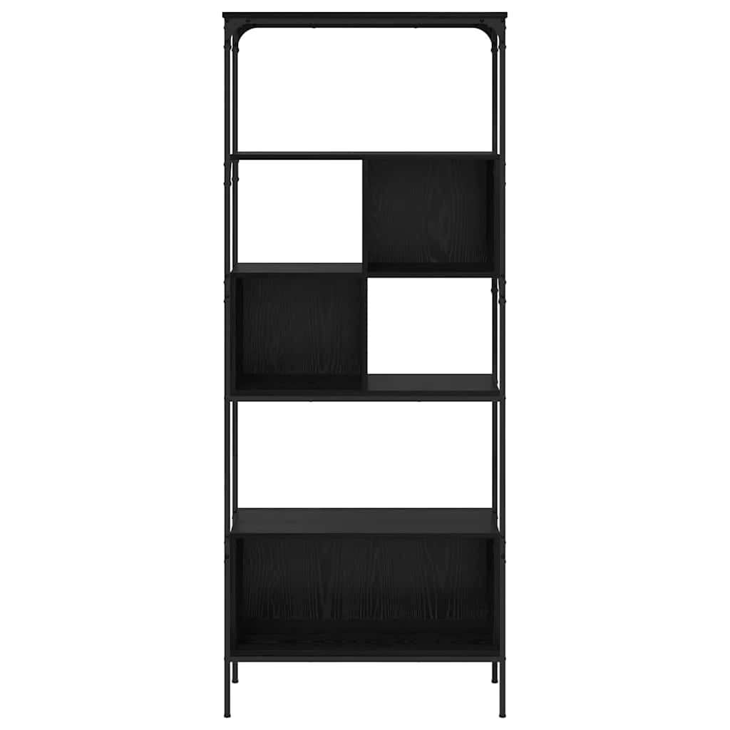 Bokhylle Svart Eik 76 x 33 x 188,5 cm Konstruert tre