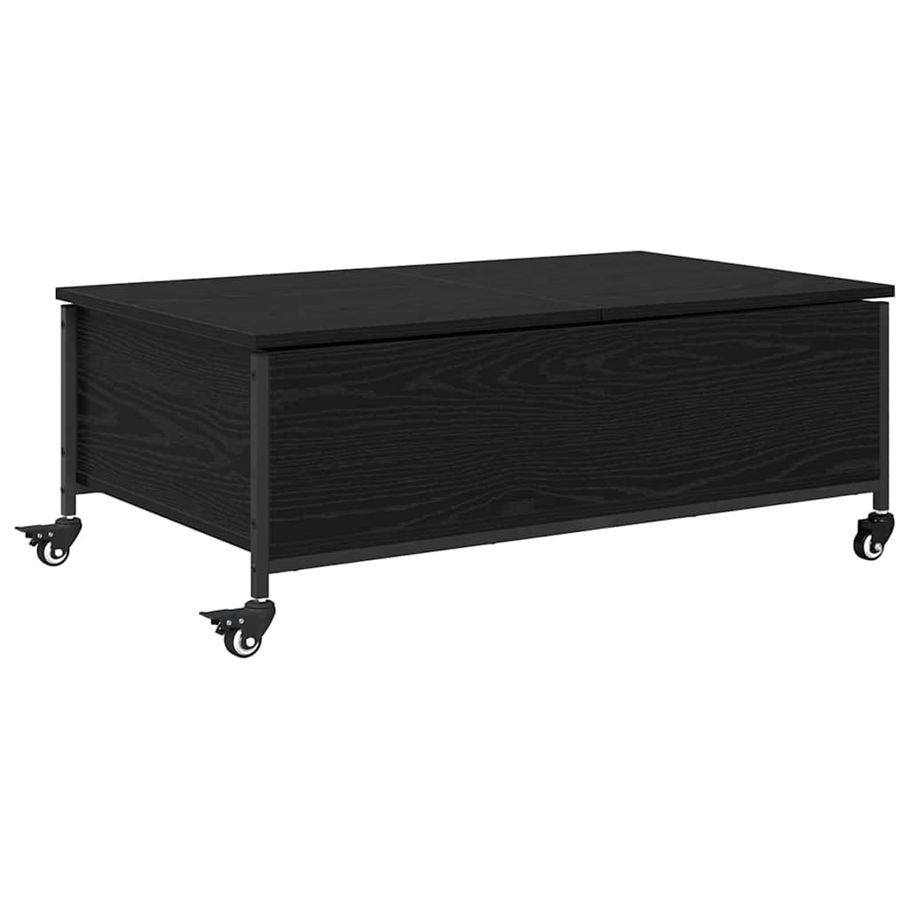 Kaffebord Svart Eik 91 x 55 x 32 cm Konstruert tre
