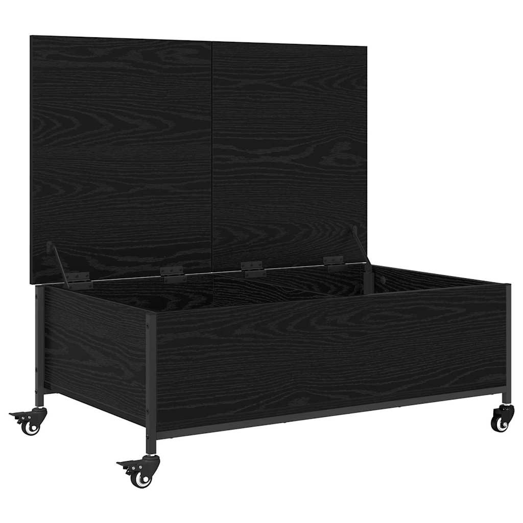 Kaffebord Svart Eik 91 x 55 x 32 cm Konstruert tre