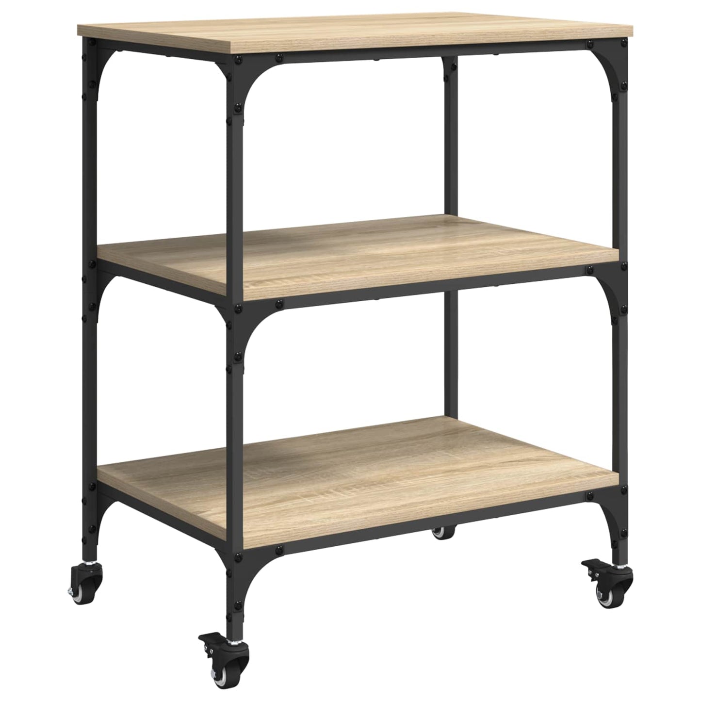 Kjøkkenvogn Sonoma eik 60 x 41 x 76 cm Konstruert tre