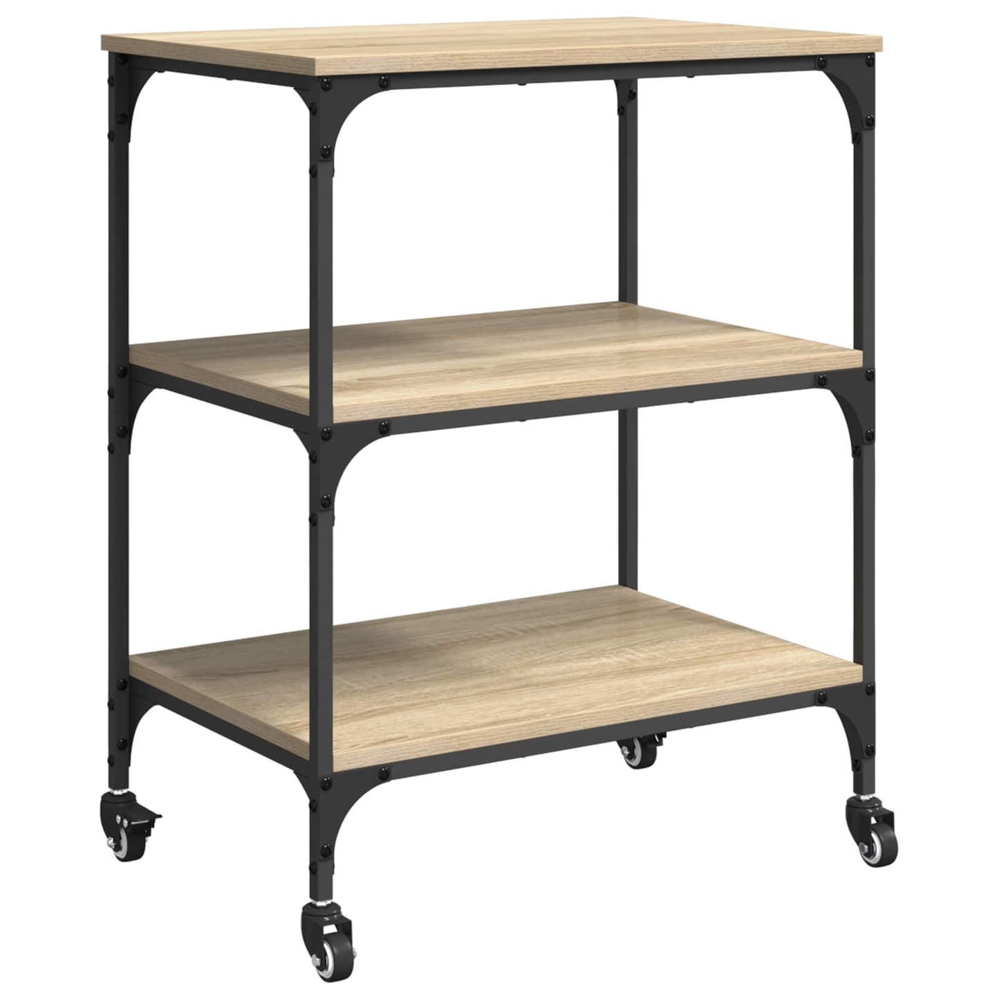 Kjøkkenvogn Sonoma eik 60 x 41 x 76 cm Konstruert tre
